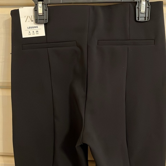 Zara High Waisted Legging Trouser with Side Ziper and Back Slits - Picture 6 of 7